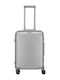 Travelite Travel Suitcase Cabin Hard Silver with 4 Wheels Height 55cm