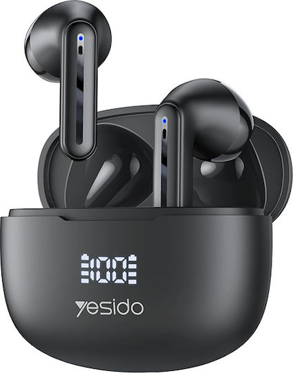 Yesido TWS19 Earbud Bluetooth Handsfree Ακουστικά με Θήκη Φόρτισης Μαύρα