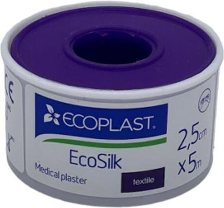 Eco Plast Ecosilk Μεταξωτή Επιδεσμική Ταινία 2.5cm x 5m