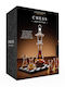 Chess Decanter Γυάλινη Καράφα Σερβιρίσματος 20εκ. με Πώμα και Ποτήρια Διάφανη 750ml