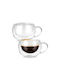 Vilde Σετ Φλιτζάνια Espresso Γυάλινα Διάφανα 280ml 2τμχ