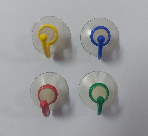 Inofix Wall Hangers with Suction Cup Set of 4 Pieces