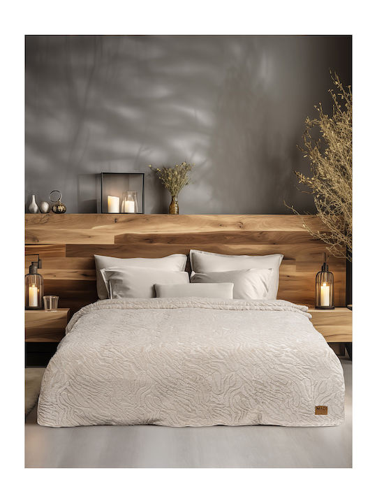 Madi Zanoria Decken Pelzig Moné 160x220cm Beige