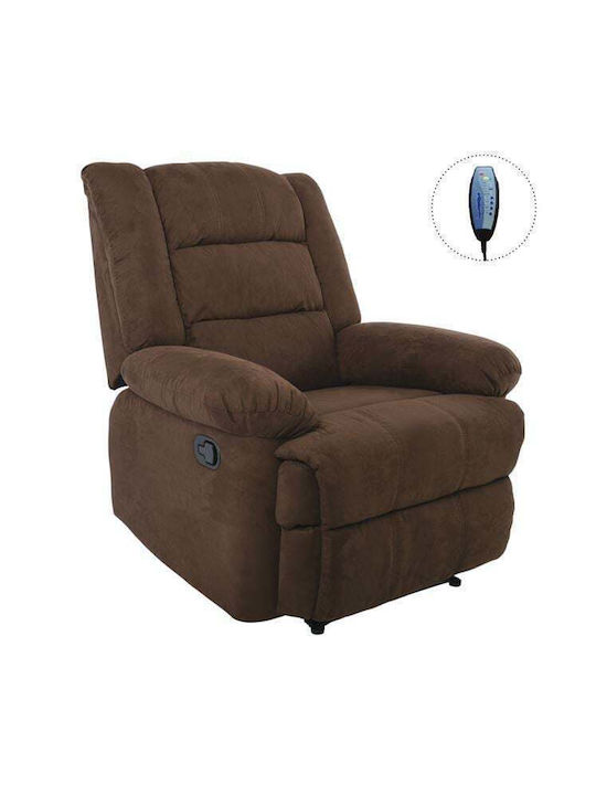 Julia Relax Armchair Massage with Footstool Bro...