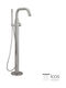 Icos Dusche Badarmatur Bodenmontage Höhe 99,50 cm Icos 316 Gebürsteter Edelstahl