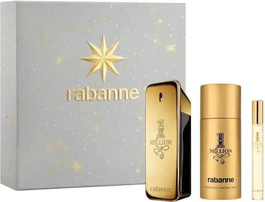 Rabanne Million Herren Set mit Eau de Toilette 3Stück
