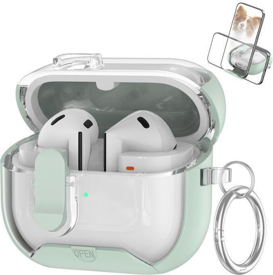 Series Калъф с кука в Зелен цвят за Samsung Galaxy Buds 3 / 3 FE / 3 Pro