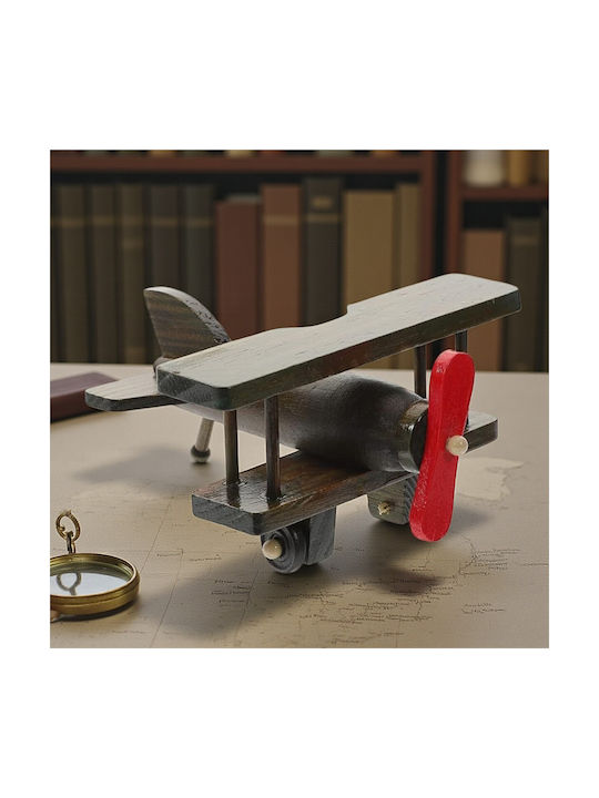 Miniatură Decorativă Avion Din Lemn 14x13x7cm 7dis123