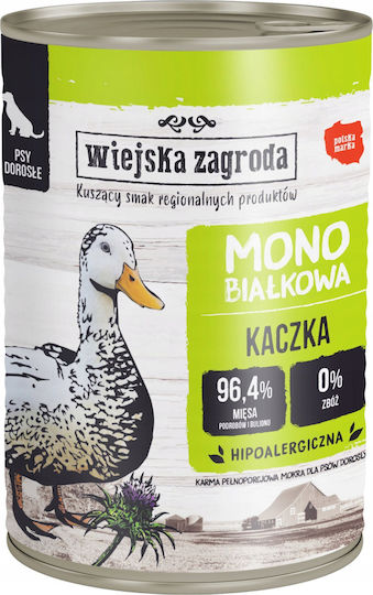 Wiejska Zagroda Υγρή Τροφή Σκύλων σε Κονσέρβα με Πάπια 400gr
