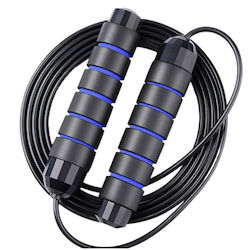 Coardă Durabilă de Fitness Cardio 2.8 M Negru Albastru Arde Caloriile Eficient