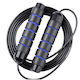 Durable Fitness Rope Cardio 2.8 M Black Blue Efficiently Burns Calories