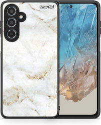 Husă Samsung Galaxy M35 5G Marmură Albă Aurie