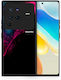 Husă Vivo X80 Pro 5G Negru Roz Aquarelă