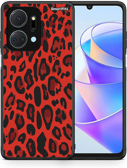 Animal Rote Leopard Honor X7a Handyhülle