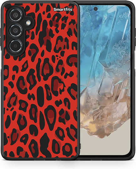 Animal Rote Leopard Handyhülle Samsung Galaxy M35 5G