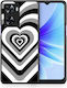 Black Hearts Oppo A57s A77s A77 Case