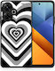 Black Hearts Xiaomi Poco M6 4g Θήκη