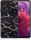 Marble Black Rosegold Motorola G24 Case