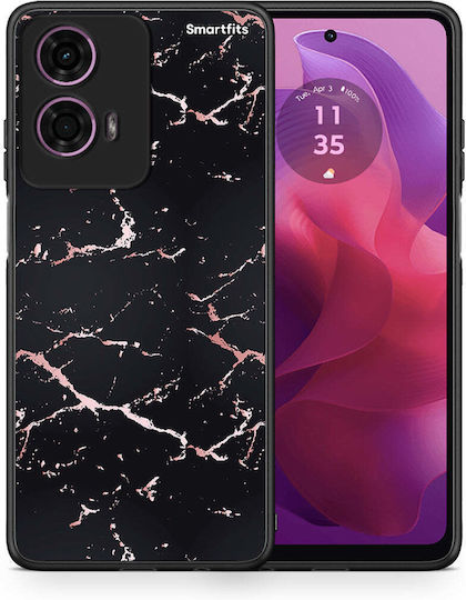 Marble Black Rosegold Motorola G24 Case
