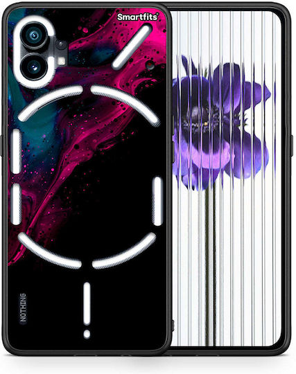 Watercolor Pink Schwarze Nothing Phone 1 Handyhülle