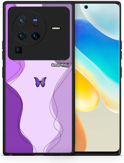 Husă Violet Mariposa Vivo X80 Pro 5G
