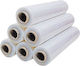Stretch Film Wrapping Membrane Packaging 50cm X 110m 1.8kg Transparent 6 Pieces