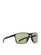Red Bull Spect Drift Unisex Sunglasses with Black Frame and Green Lens