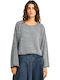 Damen Langarm Pullover Gray
