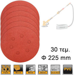 Ingco Γυαλόχαρτο 225x225mm Σετ 30τμχ Ingco Γυαλόχαρτο 225x225mm Σετ 30τμχ