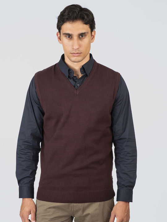 Knit Sweater Bordeaux Melange