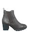 Leder Stiefeletten Damen Braun