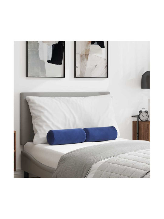 vidaXL Sofa-Kissen aus Samt Blau Polizeischrift 40x15cm