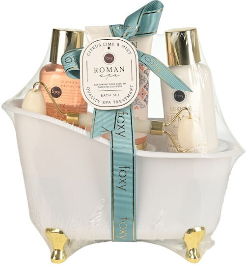 Foxy Luxury Roman Spa Citrus Skin Care Set for Body Cleaning 3pcs