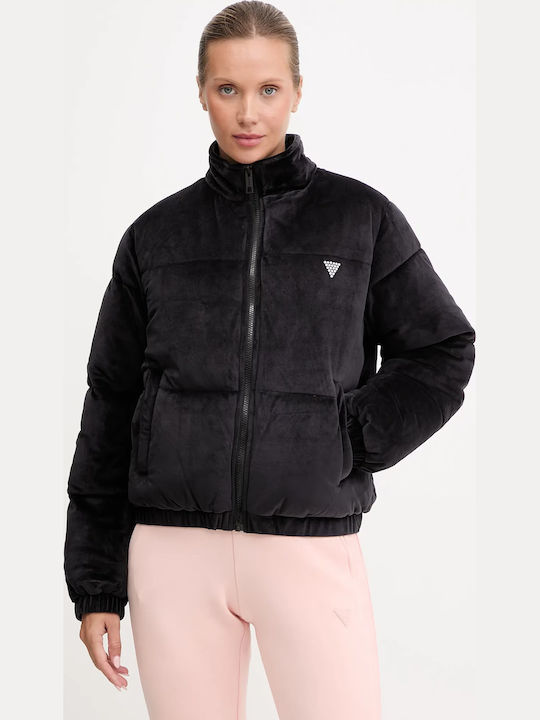 Guess Κοντό Γυναικείο Puffer Μπουφάν για Χειμών...