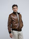 Leather Jacket Tabac Brown