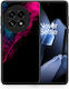 Watercolor Pink Black OnePlus 13 Case