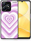 Lilac Hearts Realme Note 50 Θήκη