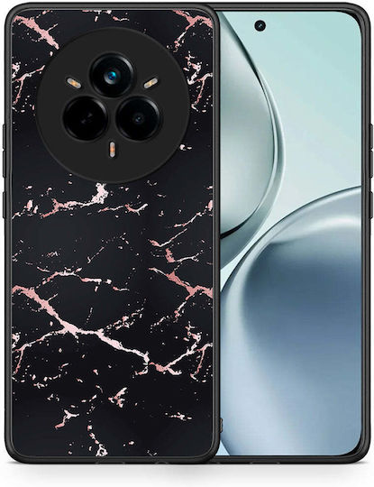 Marble Schwarz Rosegold Realme 14 Pro Handyhüllen