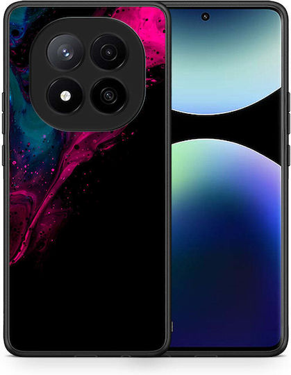 Watercolor Pink Black Xiaomi Redmi Note 14 Pro Plus 5g Case