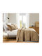 Liolios Home Покривало Полутораспално Lt Coffee 180x240см