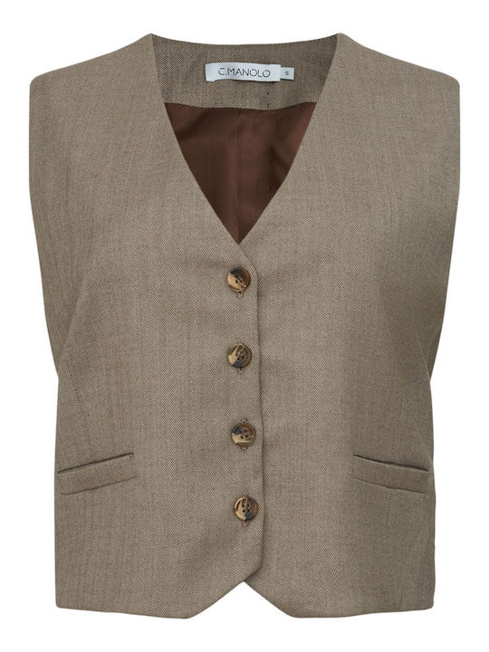 C. Manolo Beige Vestă de damă