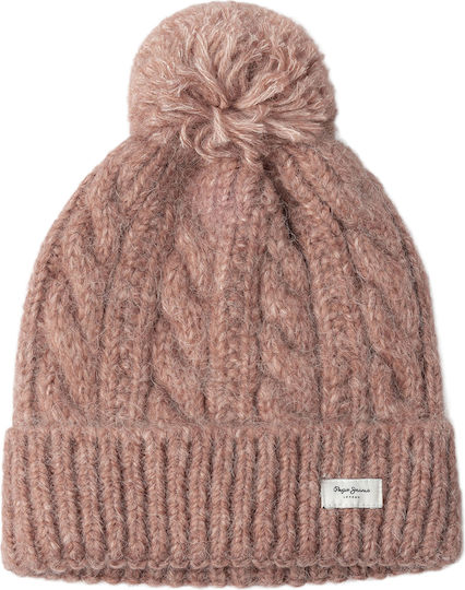 Beanie Beanie Knitted in Pink color