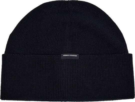 Beanie Beanie with Rib Knit in Blue color