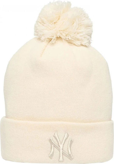New York Yankees Beanie Beanie Knitted in Beige color