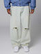 Men's Jeans Pants Washed Light Blue