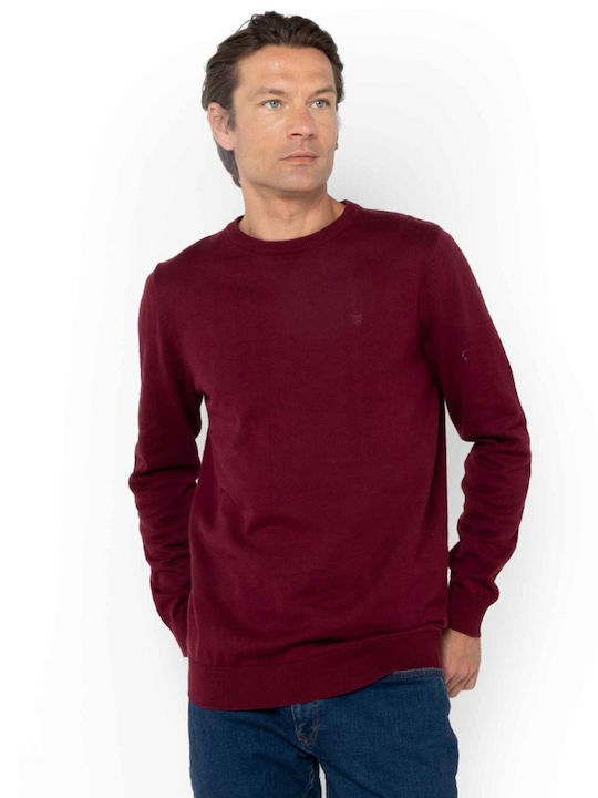 Langarm Burgundischer Pullover
