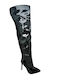 Damenstiefel Über dem Knie Schwarz