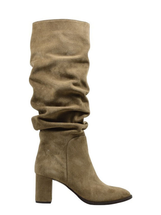 Fardoulis Leather Women's Boots Brown