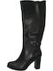 High Heel Women's Boots with Rubber Black