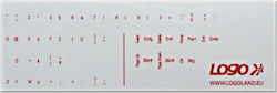 Keyboard Stickers Logo Keyboard Red German Price Per 1 Piece